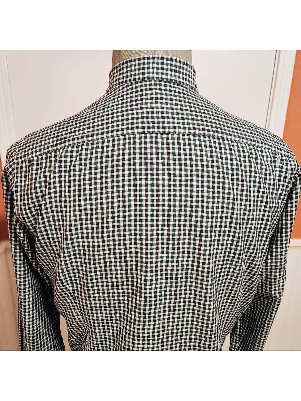 Ted Baker Gingham Cotton Dress Shirt Large - Picture 6 of 11